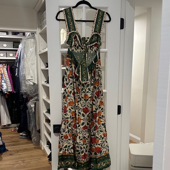 FARM Rio Back Bow Maxi Dress In Garden Tapestry Sand NWT XS - Picture 6 of 7
